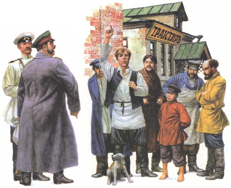 Главные герои чехов хамелеон 