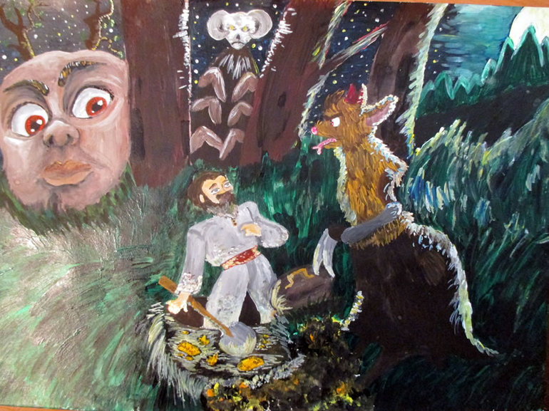 Заколдованное место гоголь анализ