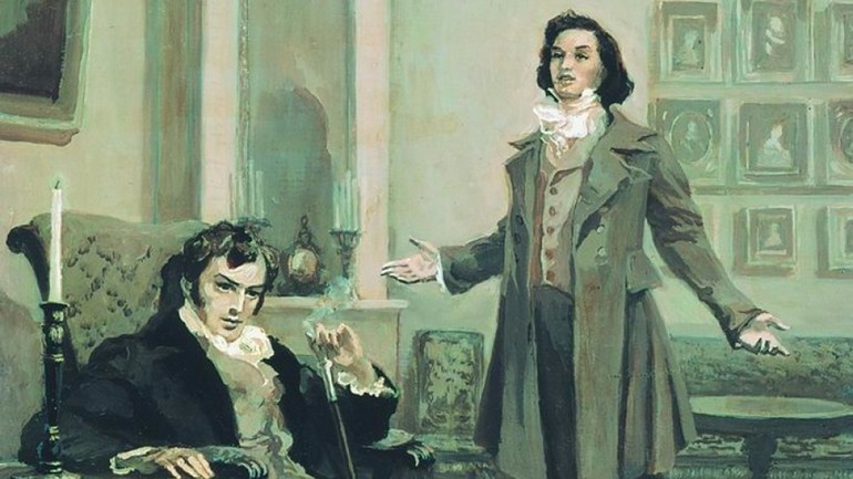 Отношение онегина к ленскому